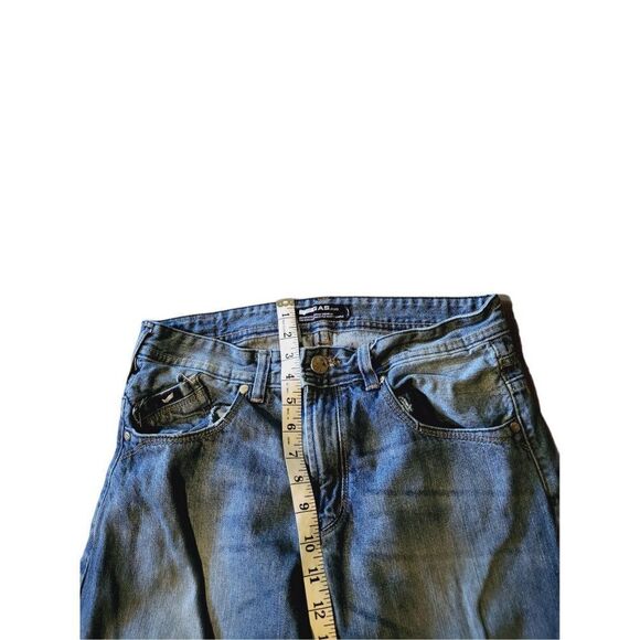 Gas Blue Denim Straight Leg Sz 34 Jeans Men - Picture 4 of 6